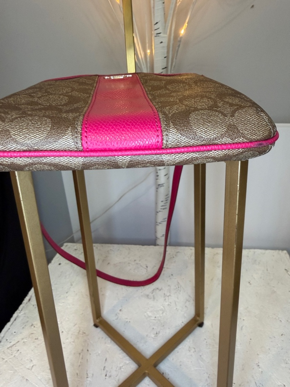 Coach NWOT  adjustable Crossbody and wristlet combo. Set.2 pan in pink. - Picture 8 of 13